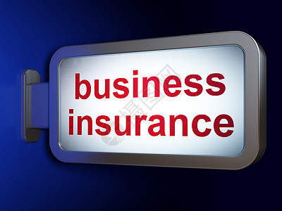 保险概念 广告牌背景的商业保险社保展示账单投保人木板被保险人政策合同渲染营销蓝色图片