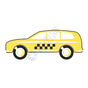 出租车车平面设计乘客送货发动机商业汽车车轮运输插图旅行城市图片