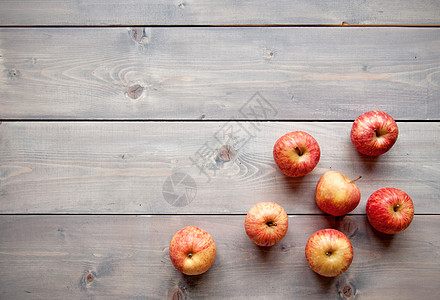 红苹果农业水果收成感恩食物季节性产品木头背景图片