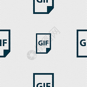 文件 GIF 图标符号 具有几何纹理的无缝模式 韦克托办公室字母电脑打印照片插图网站电子横幅软件图片