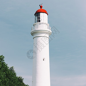 斯普利特点灯塔 在Aireys插座蓝色游客建筑导航安全海岸旅游房子吸引力旅行图片