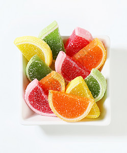 糖涂花果冻糖果甜点水果食物绿色软糖橙子红色口香糖黄色味道图片