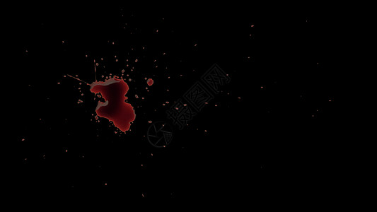 红色鲜血喷溅散射色孤立的阿尔法频道速度血溅运动液体绘画泼彩飞溅背景动作色彩背景图片