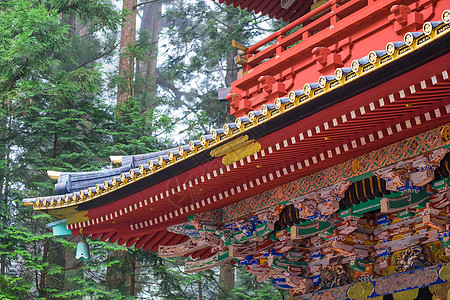 日本日元子寺庙观光历史神社资产游客遗产建筑旅行财产图片