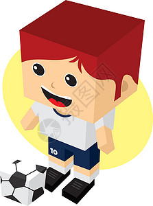 卡漫画足球运动员男人衬衫化身视频微笑竞赛成人国家游戏团队图片