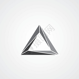 三角形徽标类型主题技术金字塔网络数字化丝带标识环形游戏插图网站背景图片