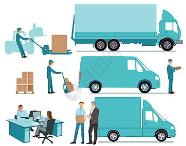 交付概念 运费 运输费商业货运卡车全世界空运出货量船运运输服务公司图片