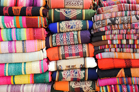 Humahuaca市场服装纺织品手工艺高清图片