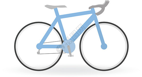 山地自行车的自行车概念是蓝色的图片