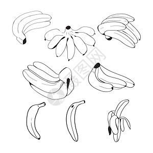 一套手工抽制的香蕉图片
