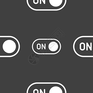 启动图标标志 灰色背景上的无缝模式 韦克托笔记本技术钥匙互联网按钮活力用户电气办公室标识图片