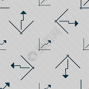 图表图标标志 具有几何纹理的无缝模式 韦克托持有者生长馅饼营销酒吧数据信息进步市场艺术图片
