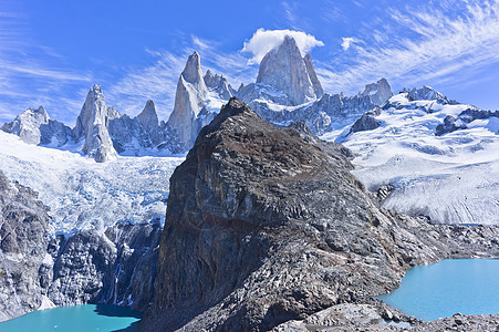 阿根廷 南美洲花岗岩山脉蓝色冰川拉丁图片