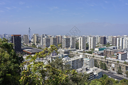 智利 圣地亚哥背景图片