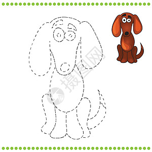 连接点和着色 pag涂鸦谜语宠物游戏微笑喜悦秘密动物玩具娱乐图片