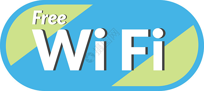 免费 WiFi 图标是基本矢量 iconEPS1海浪广播娱乐气泡徽章电脑天线贴纸信号圆圈图片