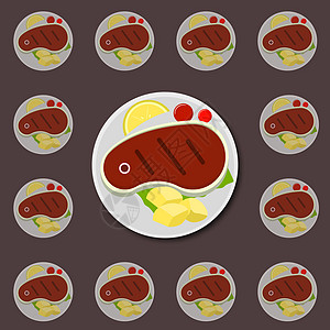 牛排图标收藏牛肉餐厅食物烧烤午餐牛扒蛋糕火腿瓶子图片