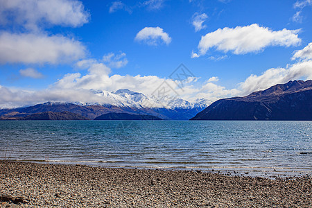 瓦纳卡湖南岛的风景 新西兰重要土地图片