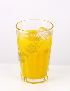 橙汁冷饮饮料果汁橙子冷藏玻璃冰块水果背景图片