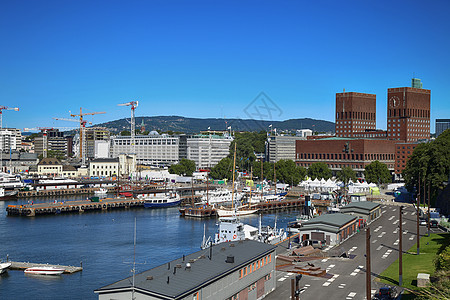 挪威奥斯陆的奥斯陆市政厅图片