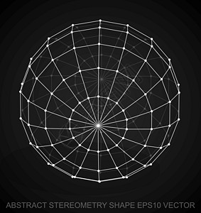 抽象立体形状 白色草图球体 手画3D多边形球体 EPS 10 矢量网格等距插图阴影铅笔长方形黑色金属框架创造力图片