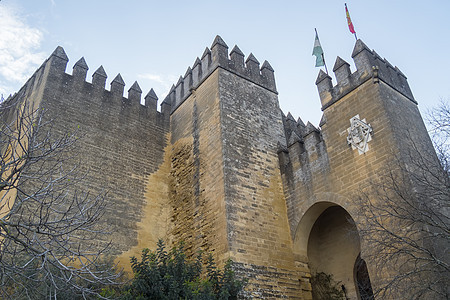 阿尔莫多瓦尔德尔里奥城堡 西班牙科尔多瓦纪念碑建筑安全地标游客防御建筑学堡垒文化石方图片