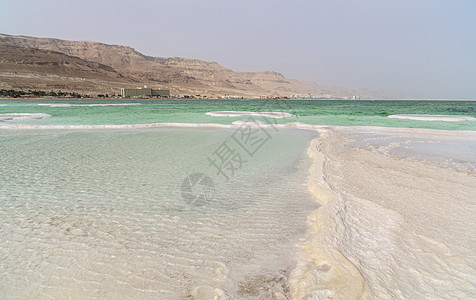 死海的风景沙漠海岸药品海滩支撑天空蓝色旅游太阳旅行图片