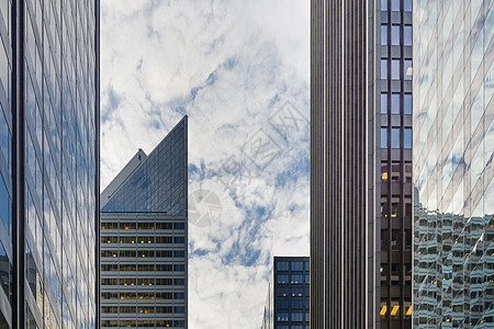 芝加哥市中心摩天大楼金融建筑学蓝色高楼办公室商业城市景观地标建筑物图片