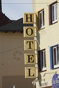 酒店信号刻字盾牌背景图片