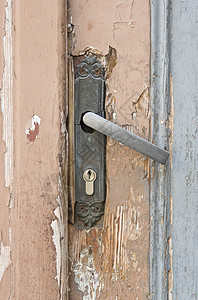 旧门入口安全出口锁孔背景图片