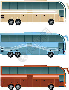一套不同的公交巴士图片