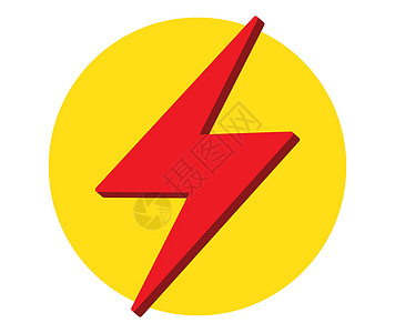 闪电图标设计艺术霹雳电工天气徽章火花闪光活力电压触电背景图片