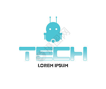 Cyber Robo 科技标志设计外星人吉祥物商业公司电子人技术插图机器营销电子产品背景图片
