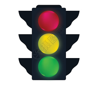 交通灯概念设计顺序命令驾驶警告信号灯路口插图控制运输红绿灯图片