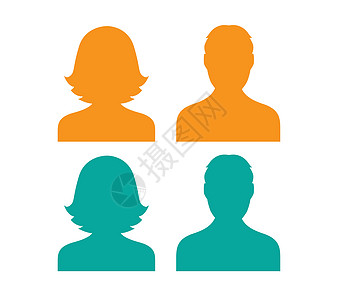 头像图标设计展示互联网性别商务男人橙子经理人士男性网络图片