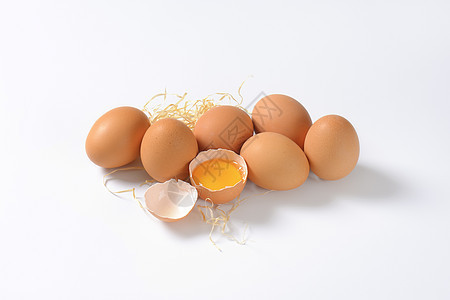 褐蛋蛋壳食物鸡蛋蛋黄图片