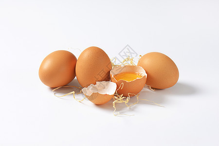 褐蛋蛋壳食物蛋黄鸡蛋图片