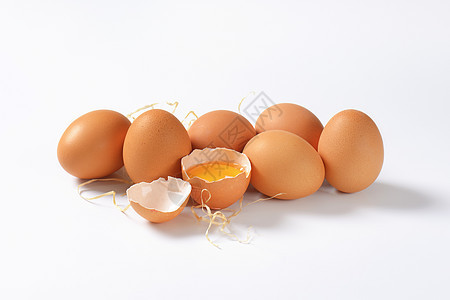 褐蛋食物蛋壳鸡蛋蛋黄图片