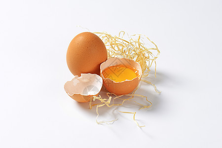 褐蛋鸡蛋蛋黄食物蛋壳图片