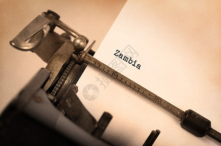 旧打字机     赞比亚金属笔记刻字技术记者白色机械作家新闻业打印图片