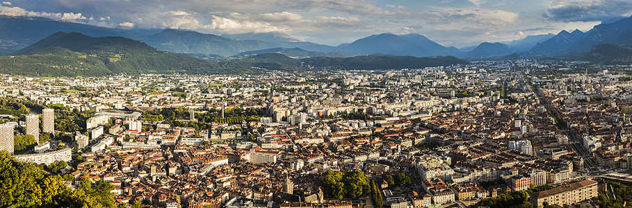 Grenoble 建筑  空中视图城市天际蓝色天线建筑学地标景观旅行房子晴天图片