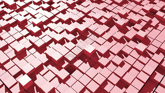 移动立方体的抽象表面建造创造力盒子海浪渲染艺术框架网格正方形运动图片