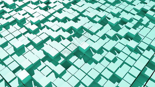 移动立方体的抽象表面装饰品技术海浪环形正方形建造艺术盒子框架运动图片