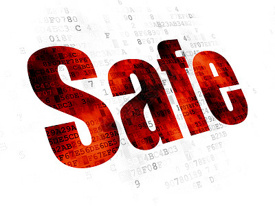 素材网花体字安全概念 对数字背景的安全背景