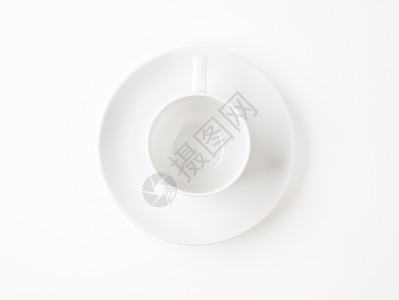 白杯和茶盘白色盘子飞碟瓷器餐具咖啡杯背景图片