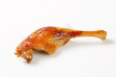 烤鸭腿家禽鸭子食物鸡腿皮肤背景图片
