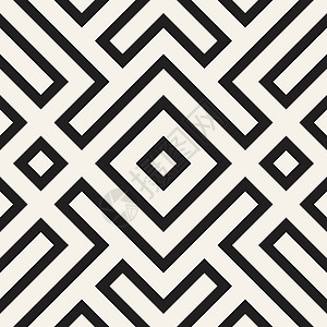 具有对称线格的几何民族背景 矢量抽象无缝模式包装织物打印条纹国家艺术民间边界插图马赛克图片