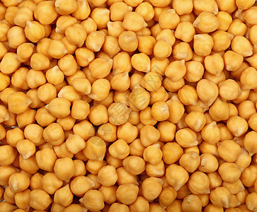 煮熟的浸泡过的鹰嘴豆豆特写背景美食棕色团体烹饪重力营养公克豆子坚果黄色图片