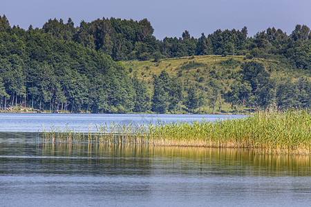 汉查湖 中东欧最深的湖泊 波兰作用路线冰川墙纸公园岩石清水太阳观光地形图片