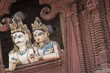 尼泊尔加德满都Durbar广场文化旅游宗教遗产建筑正方形历史神殿石头建筑学图片